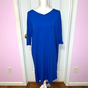 Eileen Fisher 3/4 sleeve dress 💙